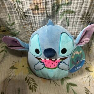 Disney Stitch Eating Watermelon Squishmallows